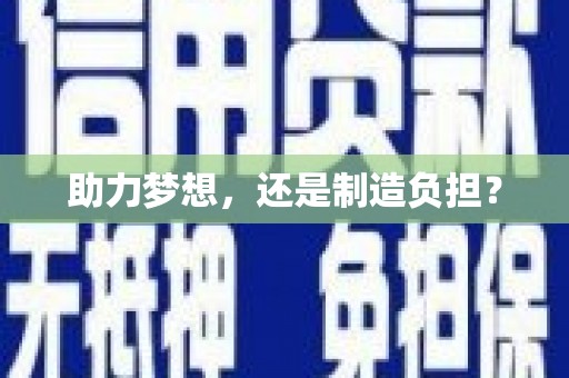 大冶助力梦想，还是制造负担？