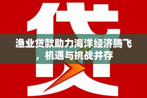 大冶渔业贷款助力海洋经济腾飞，机遇与挑战并存