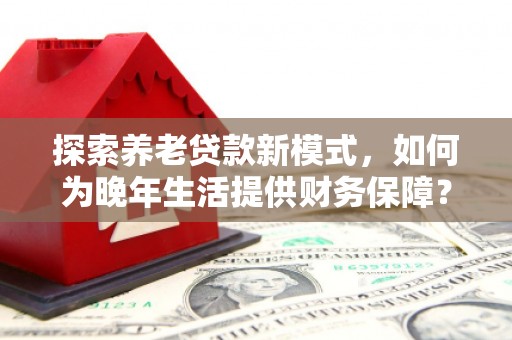 大冶探索养老贷款新模式，如何为晚年生活提供财务保障？