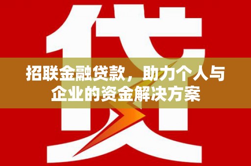 大冶招联金融贷款，助力个人与企业的资金解决方案