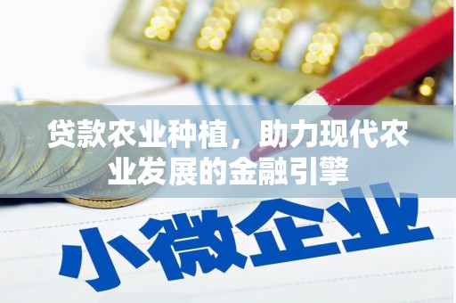 大冶贷款农业种植，助力现代农业发展的金融引擎