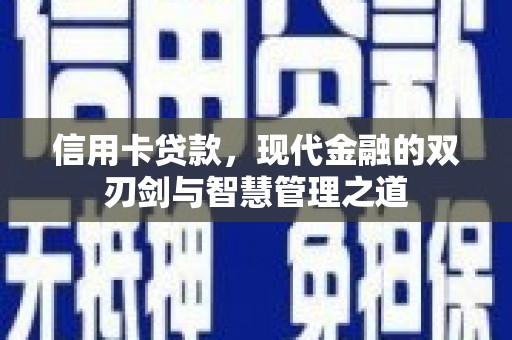 大冶信用卡贷款，现代金融的双刃剑与智慧管理之道