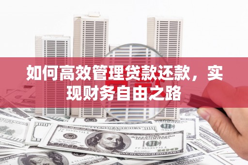 大冶如何高效管理贷款还款，实现财务自由之路