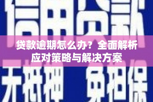 大冶贷款逾期怎么办？全面解析应对策略与解决方案