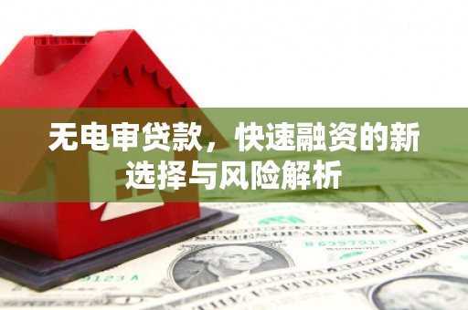 大冶无电审贷款，快速融资的新选择与风险解析