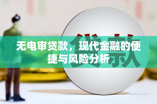 大冶无电审贷款，现代金融的便捷与风险分析