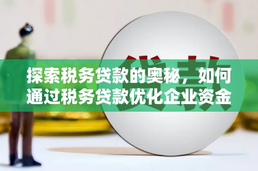 大冶探索税务贷款的奥秘，如何通过税务贷款优化企业资金流