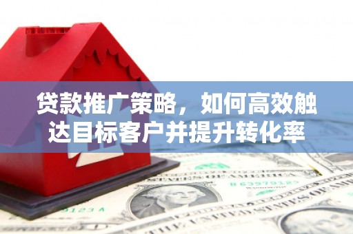 大冶贷款推广策略，如何高效触达目标客户并提升转化率