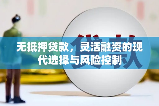 大冶无抵押贷款，灵活融资的现代选择与风险控制