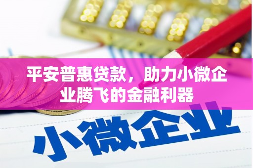 大冶平安普惠贷款，助力小微企业腾飞的金融利器