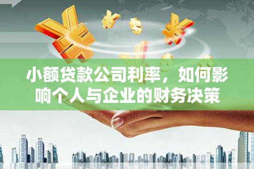 大冶小额贷款公司利率，如何影响个人与企业的财务决策