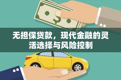 大冶无担保贷款，现代金融的灵活选择与风险控制