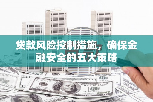 大冶贷款风险控制措施，确保金融安全的五大策略