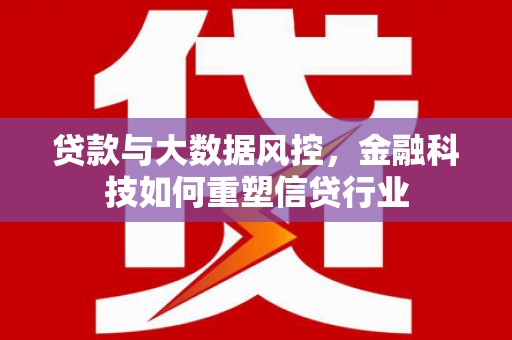 大冶贷款与大数据风控，金融科技如何重塑信贷行业