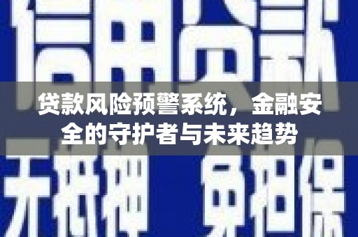 大冶贷款风险预警系统，金融安全的守护者与未来趋势