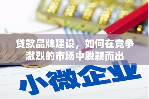 大冶贷款品牌建设，如何在竞争激烈的市场中脱颖而出
