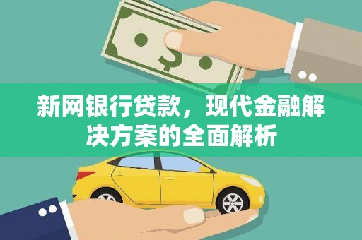 大冶新网银行贷款，现代金融解决方案的全面解析