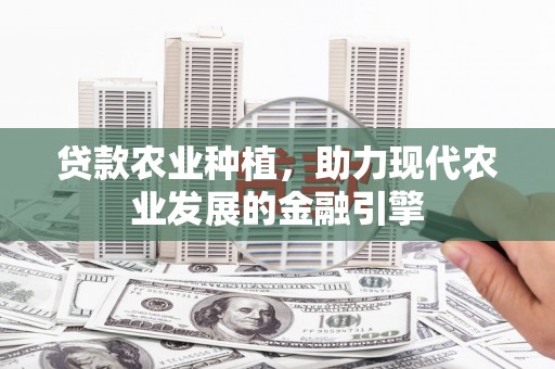 大冶贷款农业种植，助力现代农业发展的金融引擎