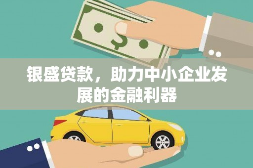 大冶银盛贷款，助力中小企业发展的金融利器