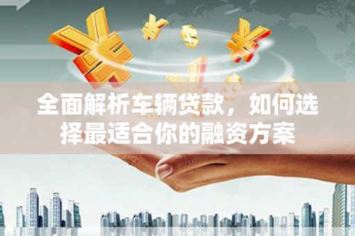 大冶全面解析车辆贷款，如何选择最适合你的融资方案