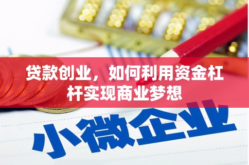 大冶贷款创业，如何利用资金杠杆实现商业梦想
