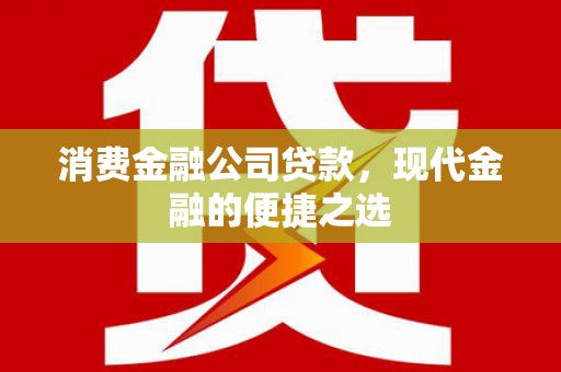 大冶消费金融公司贷款，现代金融的便捷之选